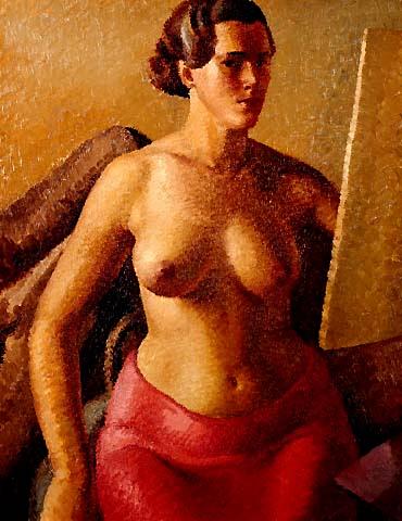 Nude at Easel Self Portrait circa 1935 