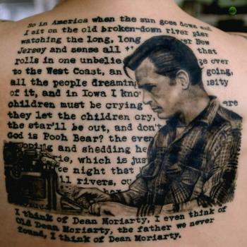 (Photograph: Tess Adamski's Jack Kerouac tattoo, by Thor at Yonge Street 